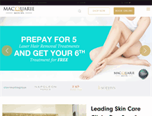 Tablet Screenshot of macquariemedispa.com